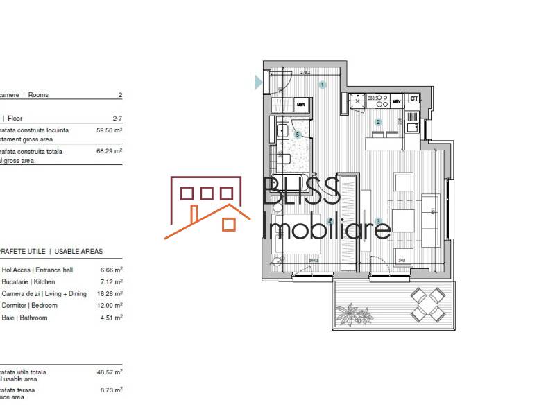 Apartament de Vanzare Baneasa | Sisesti | Jandarmerie | Straulesti | Sector 1 - 2 Camere - ID:118255 | Bliss Imobiliare / Photo 3 - BLISS Imobiliare