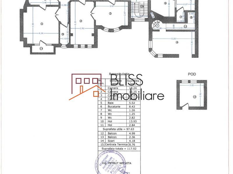 Vila de Inchiriat KM 0 | Ultracentral - 16 Camere - ID:118272 | Bliss Imobiliare / Photo 45 - BLISS Imobiliare