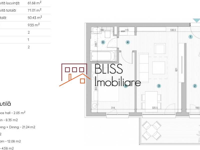 Apartament de Vanzare Baneasa | Sisesti | Jandarmerie | Straulesti | Sector 1 - 2 Camere - ID:118401 | Bliss Imobiliare / Photo 3 - BLISS Imobiliare