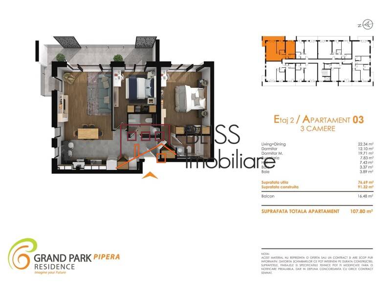 2-Bedroom Apartment In Iancu Nicolae Area, Bucharest / Ilfov | Bliss Imobiliare / Photo 16 - BLISS Imobiliare