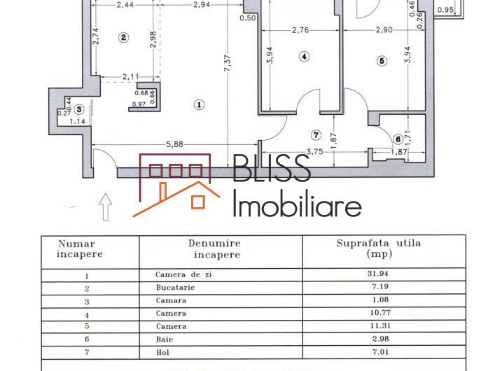 Apartament de Vanzare Domenii | 1 Mai | Grivitei - 3 Camere - ID:111886 | Bliss Imobiliare / Photo 13 - BLISS Imobiliare