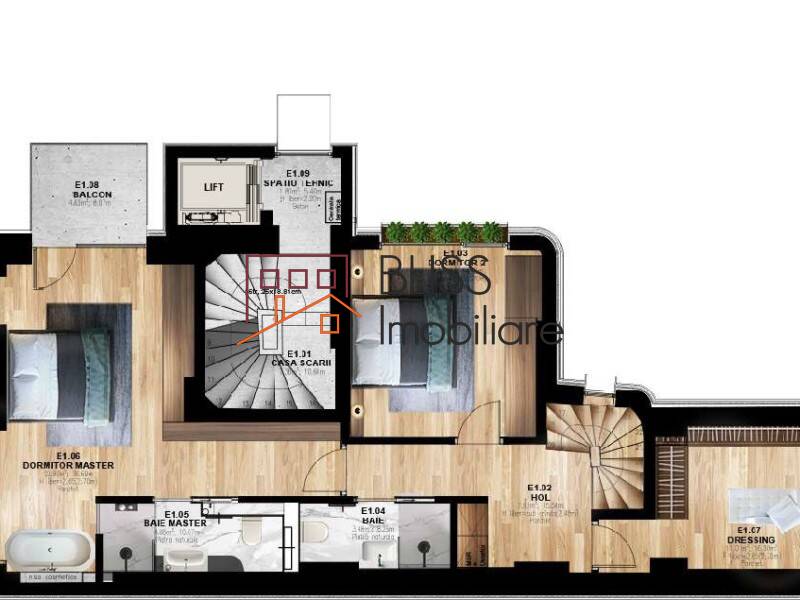 Apartament Duplex de Inchiriat Delea Veche - 4 Camere - ID:114404 | Bliss Imobiliare / Photo 17 - BLISS Imobiliare