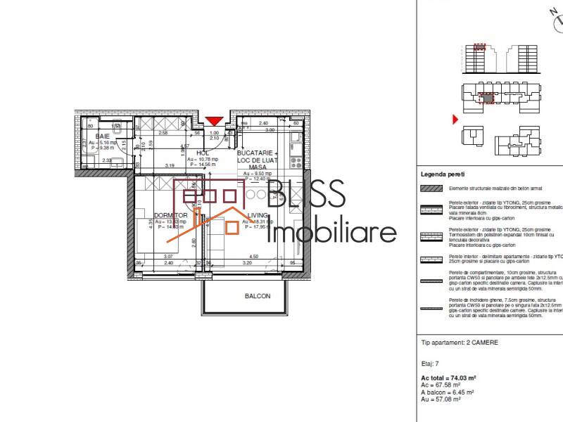 Apartment for Sale Domenii | 1 Mai | Grivitei, Bucharest - 1 Bedroom - ID:120487 | Bliss Imobiliare / Photo 6 - BLISS Imobiliare