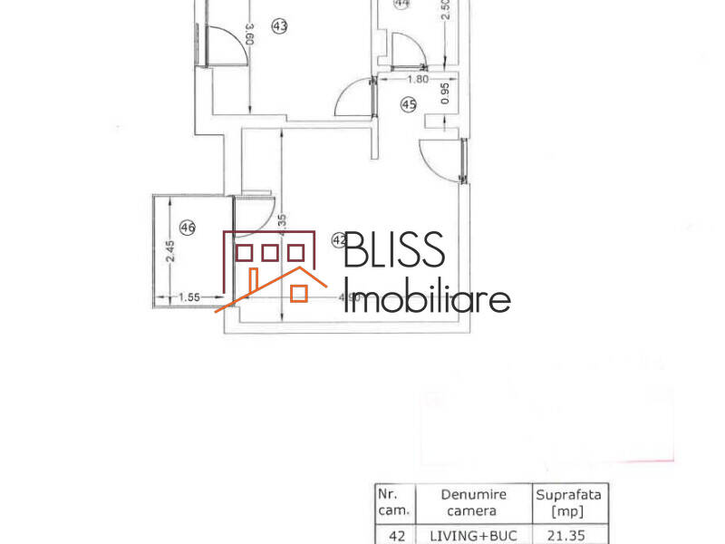 Apartment for Rent Unirii, Bucharest - 1 Bedroom - ID:100347 | Bliss Imobiliare / Photo 20 - BLISS Imobiliare