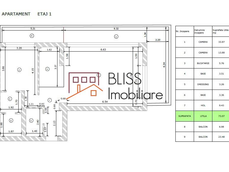 Apartment for Sale Iancu Nicolae | Pipera, Bucharest / Ilfov - 1 Bedroom - ID:123123 | Bliss Imobiliare / Photo 7 - BLISS Imobiliare