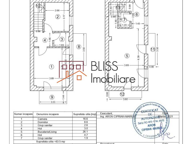 Duplex apartment for Sale Domenii | 1 Mai | Grivitei, Bucharest - 2 Bedroom - ID:123218 | Bliss Imobiliare / Photo 24 - BLISS Imobiliare