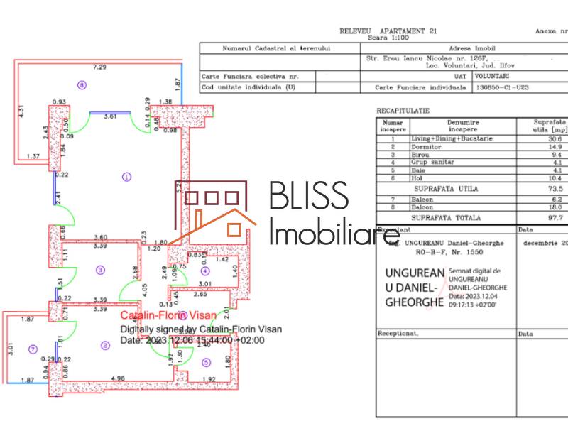 Luxurious 3-Room Apartment In Cortina126, Bucharest / Ilfov | Bliss Imobiliare / Photo 24 - BLISS Imobiliare