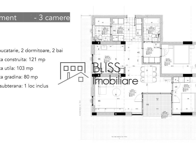 Apartment for Rent Berceni | Popesti Leordeni, Bucharest - 2 Bedroom - ID:126365 | Bliss Imobiliare / Photo 9 - BLISS Imobiliare