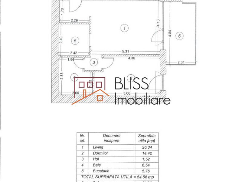 Furnished 2-Room Apartment One Herastrau Plaza, Bucharest | Bliss Imobiliare / Photo 9 - BLISS Imobiliare