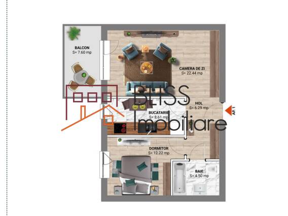 Apartament 2 Camere Greenfield Teilor | Bliss Imobiliare / Photo 9 - BLISS Imobiliare