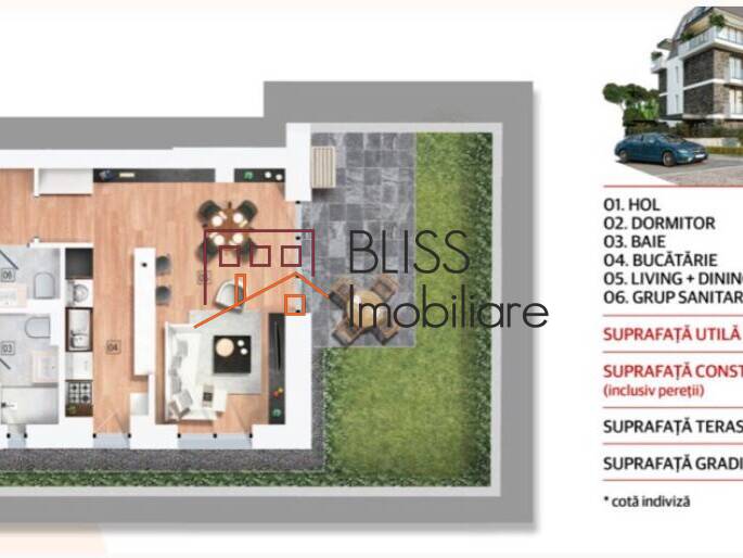 Premium Apartment, 52sqm And Private Garden In Sunset Lake Homes, Bucharest | Bliss Imobiliare / Photo 34 - BLISS Imobiliare