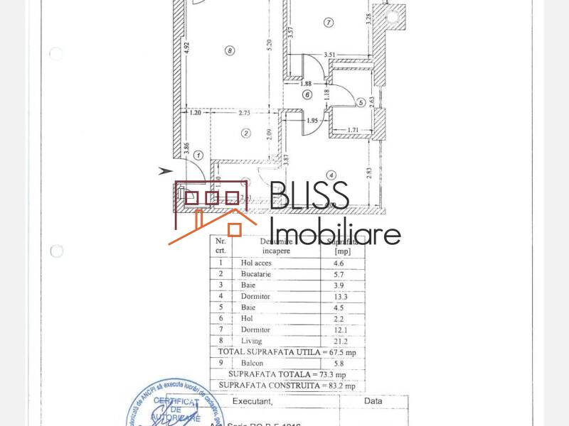 2-Bedroom Apartment One Lake Club – 67 Sqm, Furnished, Parking, Bucharest | Bliss Imobiliare / Photo 7 - BLISS Imobiliare