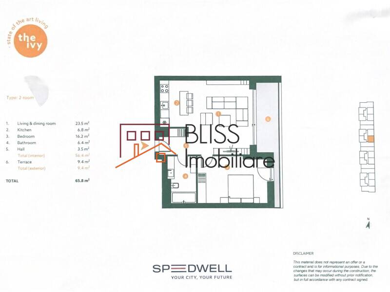 Apartament 2 Camere Mobilat Cu Parcare Si Incalzire In Pardoseala | Bliss Imobiliare / Photo 17 - BLISS Imobiliare