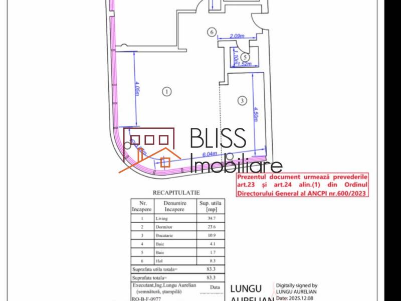 Apartment for Rent Herastrau | Nordului, Bucharest - 1 Bedroom - ID:122443 | Bliss Imobiliare / Photo 18 - BLISS Imobiliare