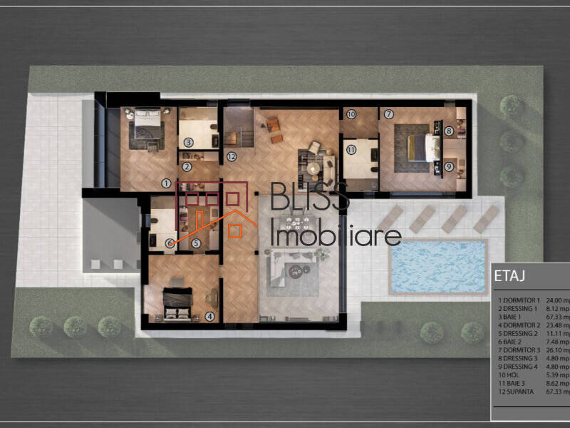 4-Bedroom Villa With Pool, Terrace And Private Garden, Bucharest / Ilfov | Bliss Imobiliare / Photo 3 - BLISS Imobiliare