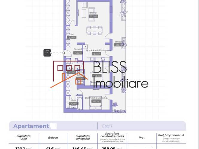 Apartment for Rent Iancu Nicolae | Pipera, Bucharest / Ilfov - 3 Bedroom - ID:145354 | Bliss Imobiliare / Photo 25 - BLISS Imobiliare