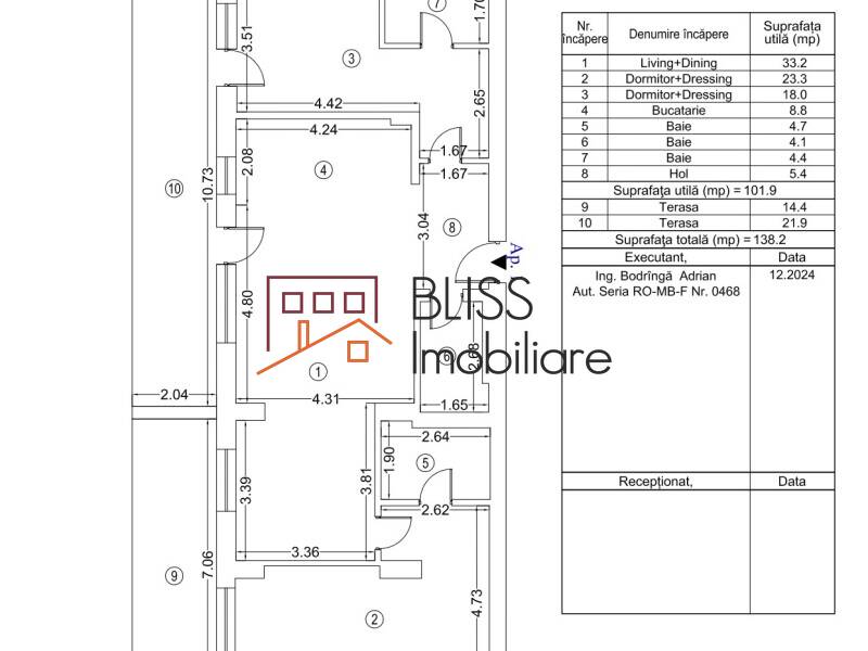 Apartament Cu 3 Camere Si 2 Terase Generoase - Arqa Jolie Village | Bliss Imobiliare / Photo 10 - BLISS Imobiliare