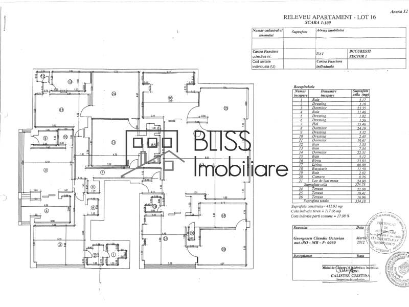 5-Bedroom Apartment Kiseleff Aviatorilor — 275 Sqm Usable, Parking, Bucharest | Bliss Imobiliare / Photo 13 - BLISS Imobiliare