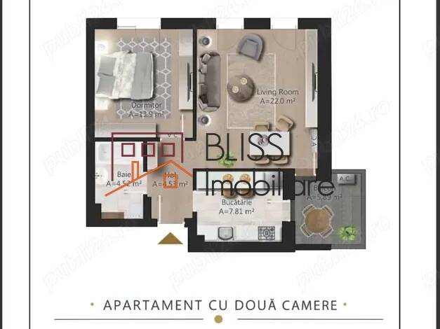 Modern 1-Bedroom Apartment With Terrace And Parking, Bucharest / Ilfov | Bliss Imobiliare / Photo 13 - BLISS Imobiliare
