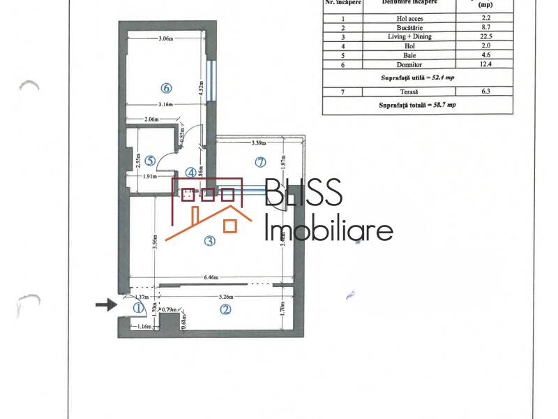 Apartament 2 Camere Nemobilat, Cu Balcon | Bliss Imobiliare / Photo 15 - BLISS Imobiliare