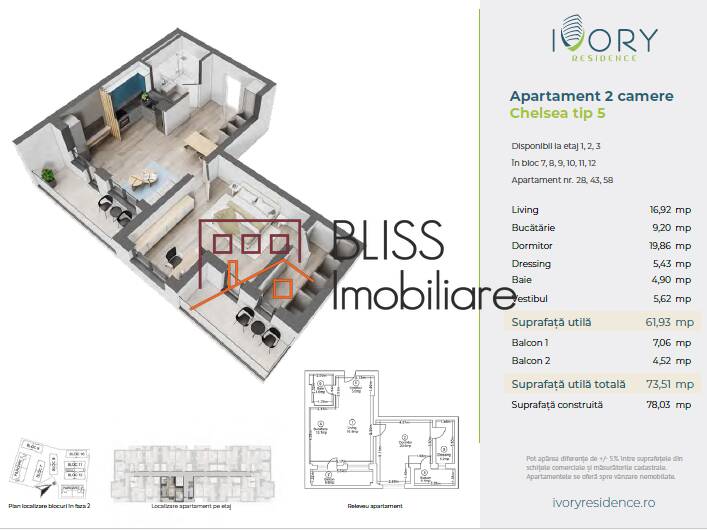 Apartament Modern Cu 2 Camere Si Balcon | Bliss Imobiliare / Photo 4 - BLISS Imobiliare