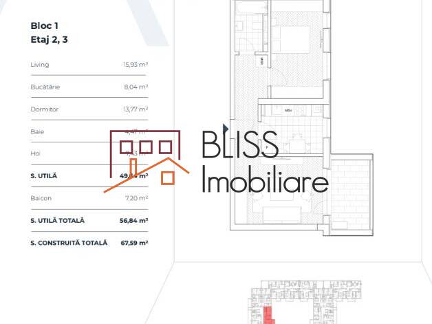 Apartament Cu 2 Camere Si Balcon Generos | Bliss Imobiliare / Photo 4 - BLISS Imobiliare