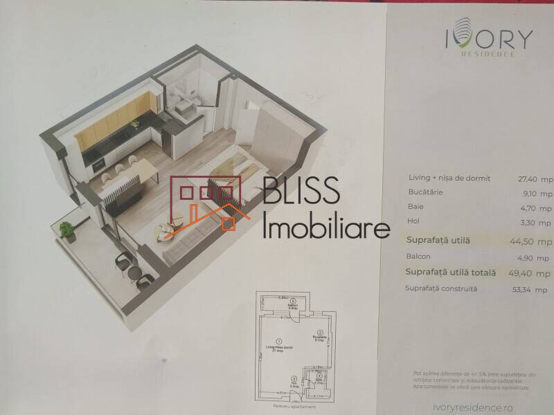Luxury Furnished 1-Bedroom Studio With Balcony, Bucharest / Ilfov | Bliss Imobiliare / Photo 10 - BLISS Imobiliare