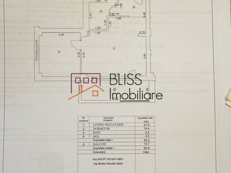 Modern 1-Bedroom Apartment With Balcony, Bucharest / Ilfov | Bliss Imobiliare / Photo 3 - BLISS Imobiliare