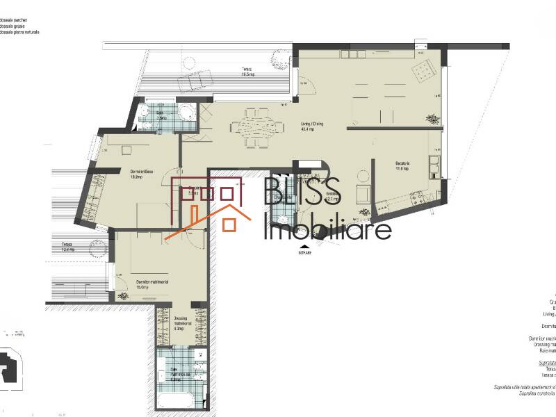 Apartament Spatios Cu 3 Camere, 123 Mp Si Balcon | Bliss Imobiliare / Photo 16 - BLISS Imobiliare