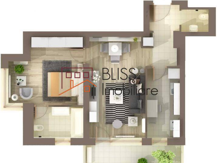 Apartament de Inchiriat Iancu Nicolae | Pipera - 2 Camere - ID:40663 | Bliss Imobiliare / Photo 7 - BLISS Imobiliare