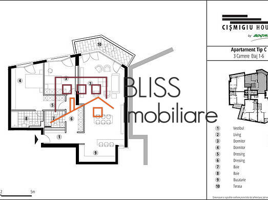 Apartment for Sale KM 0 | Ultracentral, Bucharest - 2 Bedroom - ID:41849 | Bliss Imobiliare / Photo 9 - BLISS Imobiliare