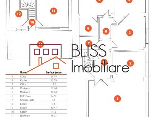 Apartament Duplex de Vanzare Floreasca | Barbu Vacarescu - 5 Camere - ID:44696 | Bliss Imobiliare / Photo 36 - BLISS Imobiliare