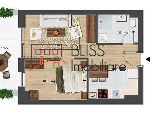 Apartament Modern Cu 2 Camere In Complexul "City Point" - Confort Lux | Bliss Imobiliare / Photo 15 - BLISS Imobiliare