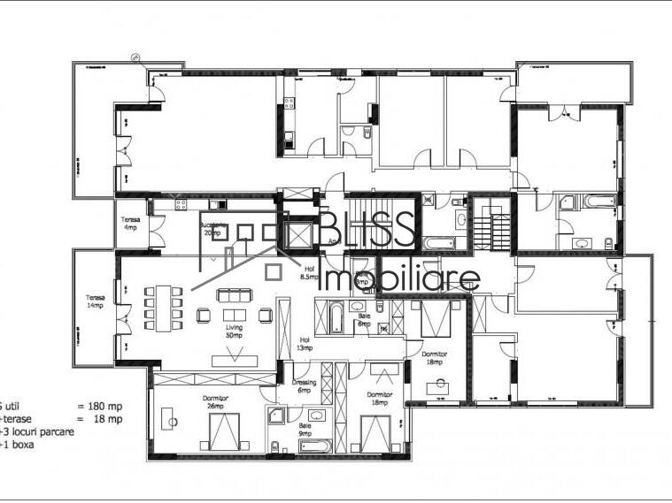 Apartment for Rent Dorobanti | Primaverii | Kiseleff | Aviatorilor, Bucharest - 3 Bedroom - ID:45292 | Bliss Imobiliare / Photo 10 - BLISS Imobiliare