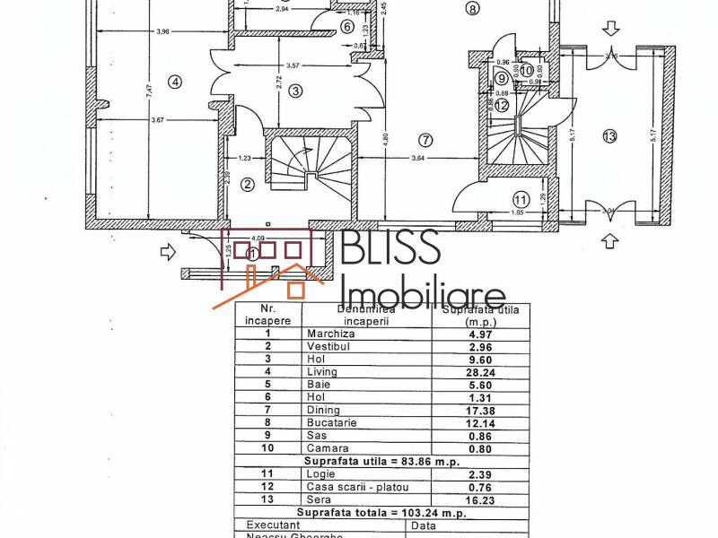 Vila de Inchiriat Dorobanti | Primaverii | Kiseleff | Aviatorilor - 8 Camere - ID:45050 | Bliss Imobiliare / Photo 44 - BLISS Imobiliare