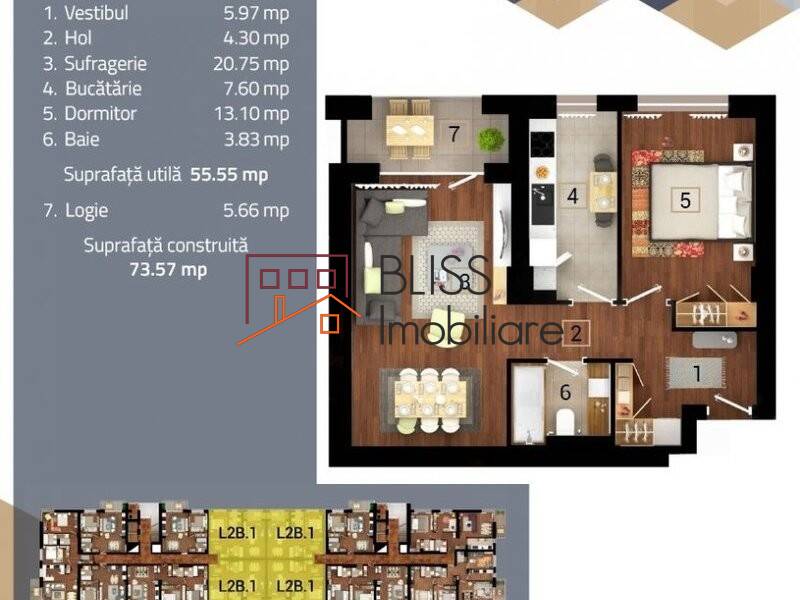 Apartament de Vanzare Panduri - 2 Camere - ID:54112 | Bliss Imobiliare / Photo 11 - BLISS Imobiliare