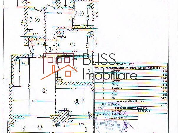 Apartment for Rent Iancu Nicolae | Pipera, Bucharest / Ilfov - 3 Bedroom - ID:71003 | Bliss Imobiliare / Photo 7 - BLISS Imobiliare