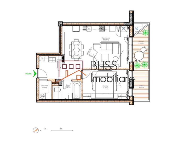 Apartament de Vanzare Baneasa | Sisesti | Jandarmerie | Straulesti | Sector 1 - 2 Camere - ID:71447 | Bliss Imobiliare / Photo 11 - BLISS Imobiliare