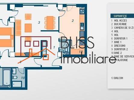 Apartament de Inchiriat Iancu Nicolae | Pipera - 3 Camere - ID:7656 | Bliss Imobiliare / Photo 14 - BLISS Imobiliare