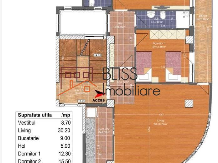 Apartment for Rent Piata Cosbuc, Bucharest - 2 Bedroom - ID:39433 | Bliss Imobiliare / Photo 13 - BLISS Imobiliare