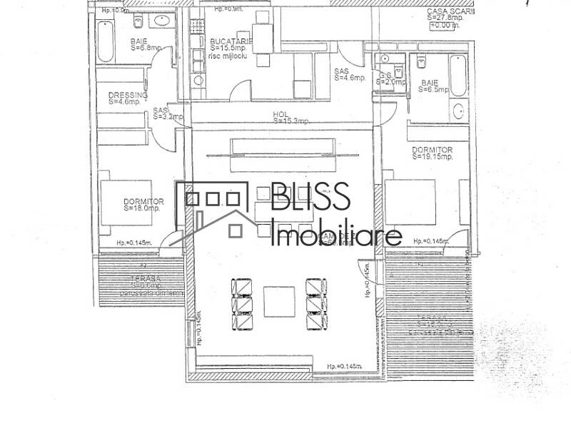 Apartment for Rent Herastrau | Nordului, Bucharest - 2 Bedroom - ID:59303 | Bliss Imobiliare / Photo 15 - BLISS Imobiliare