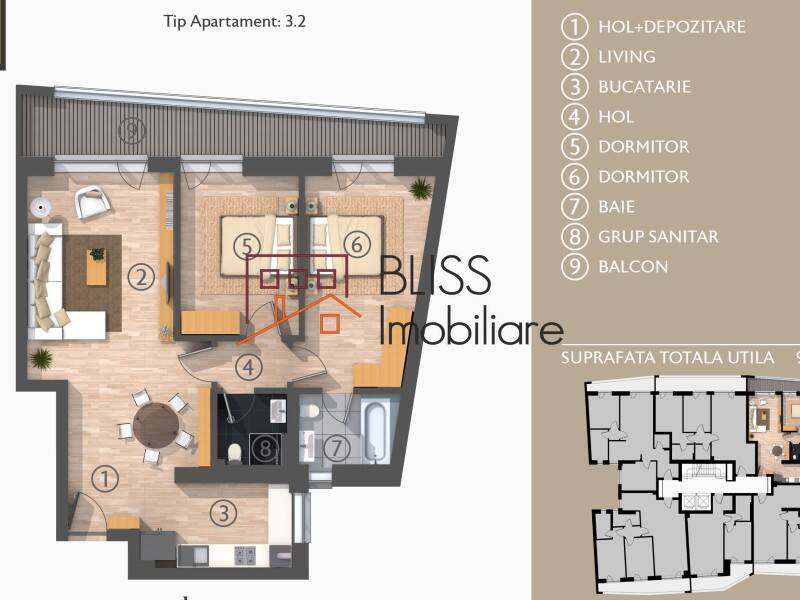 Modern Apartment With 2 Bedrooms Piata Romana-Dacia, Bucharest | Bliss Imobiliare / Photo 40 - BLISS Imobiliare