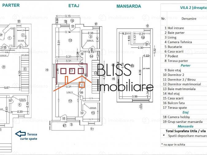 House for Sale Ozana, Bucharest - 3 Bedroom - ID:85596 | Bliss Imobiliare / Photo 16 - BLISS Imobiliare