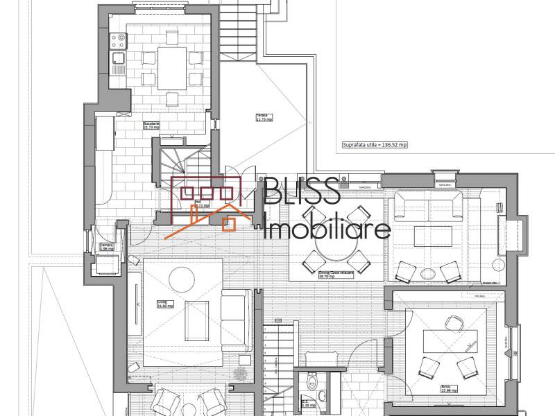 Vila de Inchiriat Dorobanti | Primaverii | Kiseleff | Aviatorilor - 10 Camere - ID:65377 | Bliss Imobiliare / Photo 35 - BLISS Imobiliare