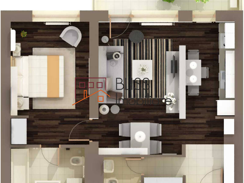 Apartment for Rent Iancu Nicolae | Pipera, Bucharest - 1 Bedroom - ID:50294 | Bliss Imobiliare / Photo 7 - BLISS Imobiliare