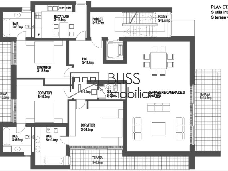 Apartment for Rent Floreasca | Barbu Vacarescu, Bucharest - 3 Bedroom - ID:27306 | Bliss Imobiliare / Photo 29 - BLISS Imobiliare