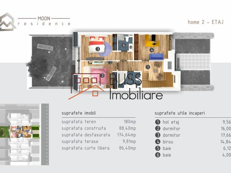 Vila de Vanzare Berceni | Popesti Leordeni - 4 Camere - ID:88838 | Bliss Imobiliare / Photo 9 - BLISS Imobiliare