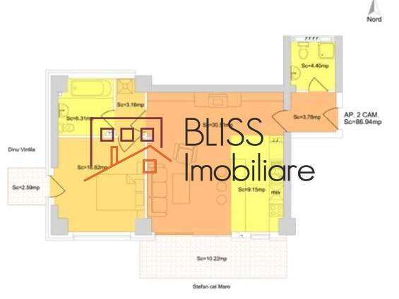 Apartment for Rent Stefan Cel Mare, Bucharest - 1 Bedroom - ID:2653 | Bliss Imobiliare / Photo 6 - BLISS Imobiliare