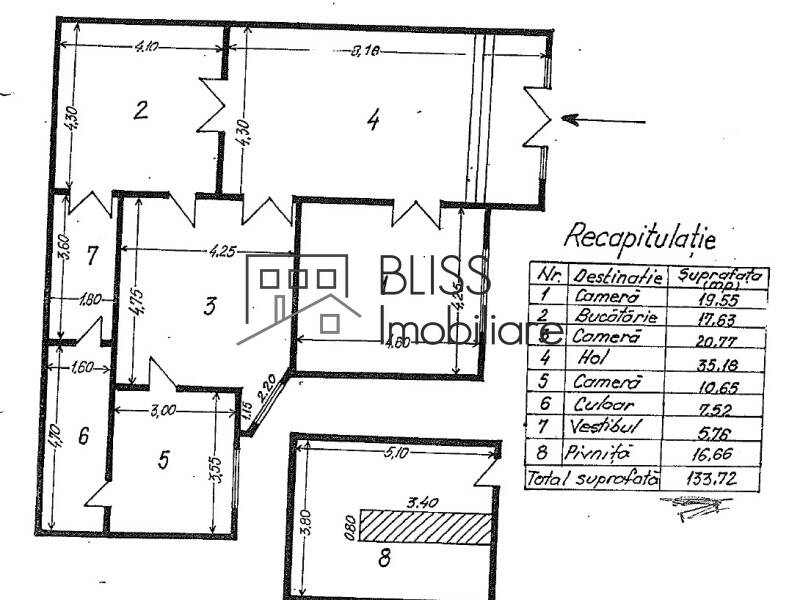 House for Sale KM 0 | Ultracentral, Bucharest - 3 Rooms - ID:91898 | Bliss Imobiliare / Photo 2 - BLISS Imobiliare