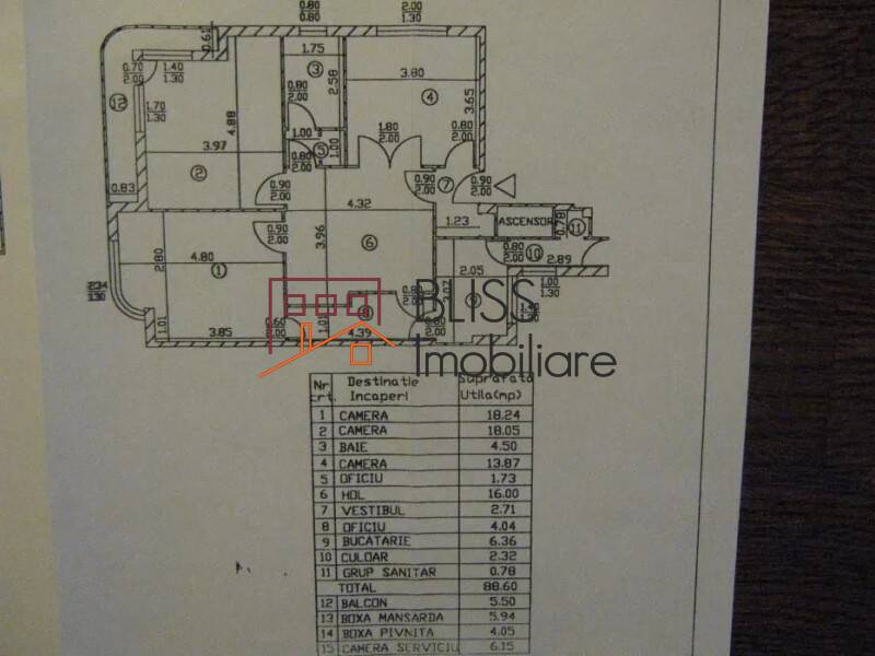 Apartment for Sale KM 0 | Ultracentral, Bucharest - 2 Bedroom - ID:13395 | Bliss Imobiliare / Photo 8 - BLISS Imobiliare